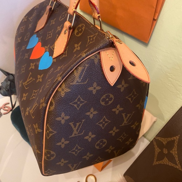 💙❤️💙Louis Vuitton Limited Edition speedy Blue hearts monogram - Picture 13 of 17